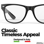 grinderPUNCH Blue Light Reading Glasses High Magnification Strong Reading Power Readers For Men Woman (Black, 1.5, x)
