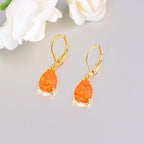 CiNily Teardrop Leverback Dangle Earrings for Women Hypoallergenic