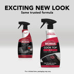 Weiman Daily Cooktop Cleaner with Microfiber Cloth Included for Glass Ceramic and Induction Cook Tops, 22oz