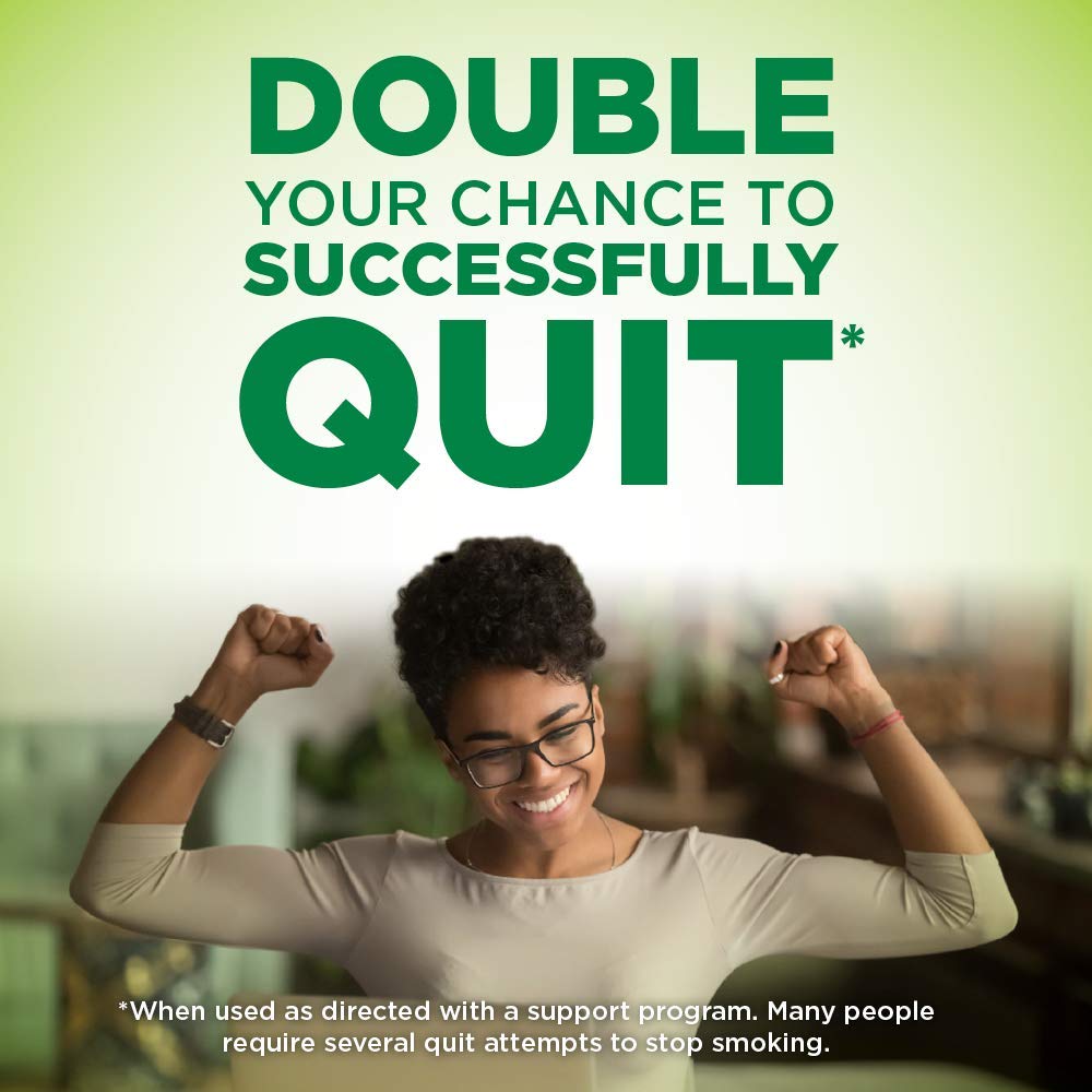 Amazon Basic Care Nicotine Polacrilex Coated Gum 4 mg, Cool Mint Flavor, Stop Smoking Aid, Quit Smoking, Reduce Cravings, 160 Count