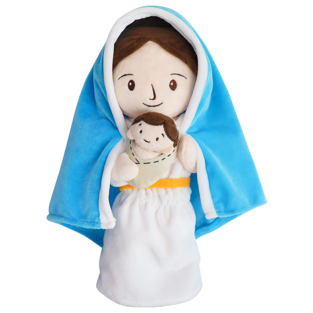 Yelakey Jesus Plush Virgin Mary Doll 11.8" Stuffed Religious Gift for Kids