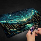 Playmat for MTG, with Free Storage Bags,Game Mat 24 x 14 inches, TCG and Board Game Mat for Cards,Mousepad Desk Mats (Regular,Magic Mat 8)