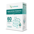 Gut Shields Liquid Spore Probiotic for Women, Men | Supports IBS, Gas, Bloating & Diarrhea | Improve digestive & immune system | 20 servings