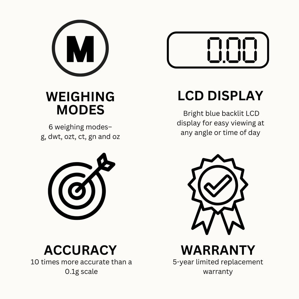 GemOro Platinum XP500 | Jewelers Pocket Scale | Countertop Portable Scale with Durable Precision | Digital Accurate Tool with Expert Professional Reading & Accuracy 500g x 0.01g Readability (Silver)