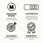 GemOro Platinum XP500 | Jewelers Pocket Scale | Countertop Portable Scale with Durable Precision | Digital Accurate Tool with Expert Professional Reading & Accuracy 500g x 0.01g Readability (Silver)