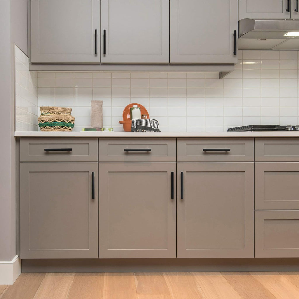 Ravinte 45 Pack | 5'' Cabinet Pulls Matte Black Stainless Steel Kitchen Drawer Pulls Cupboard Pulls Cabinet Handles 5”Length with 3” Hole Center