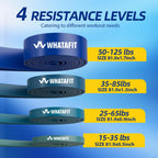 WHATAFIT Resistance Bands, Pull Up Assistance Bands, Exercise Bands, Workout Bands Set for Men and Women Home Fitness, Body Stretching, Strength Training, Physical Therapy