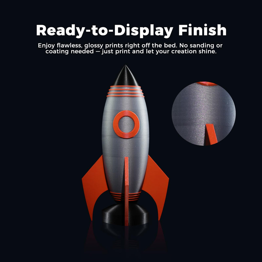 Creality Hyper PLA RFID Filament 1.75mm, Galaxy PLA 1KG, Stardust Gray