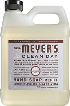 Mrs. MEYER'S CLEAN DAY Liquid Hand Soap Refill Scent Variety Pack (Lemon Verbena + Lavender + Basil)