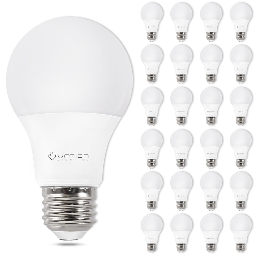 A19 Neutral White 4000K LED Light Bulbs, 60 Watt Equivalent, Non-Dimmable