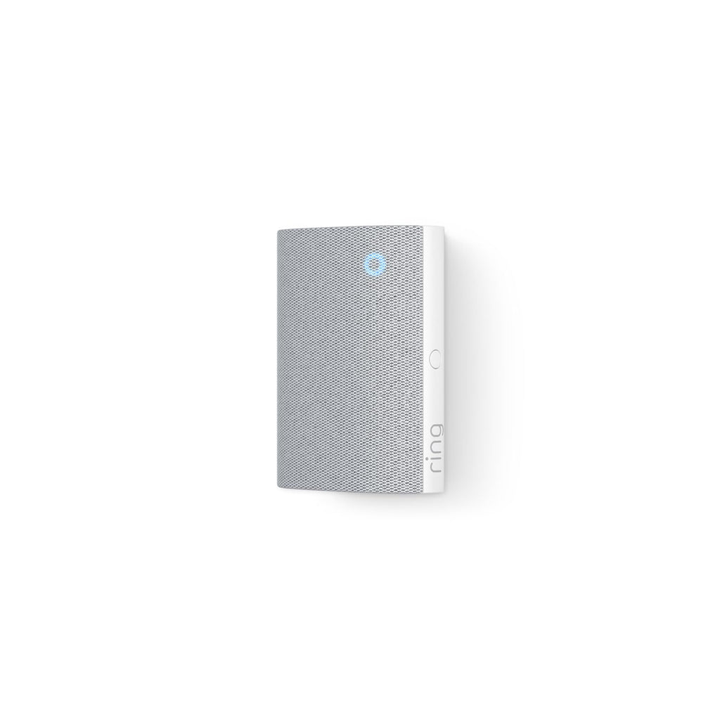 Ring Chime — Enhanced audio for real-time alerts you can hear from anywhere, easy plug-in setup, simple wifi & Bluetooth connectivity, sleek design, White