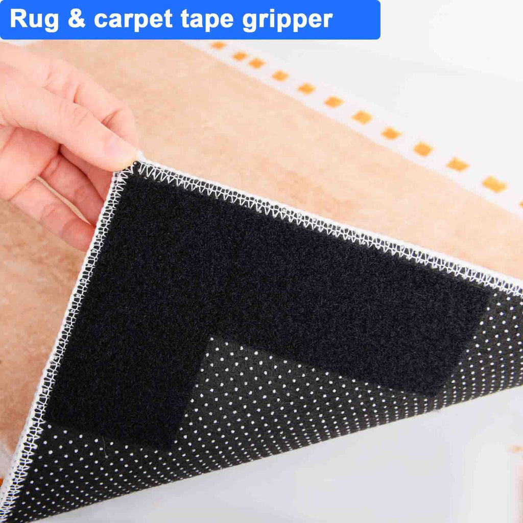 Hook and Loop Tape 1in x 20ft, Slef Adhesive Interlocking Strip, Mounting Tape Heavy Duty Adhesion, Picture Hanging Strips