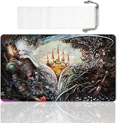 Board Game TCG Playmat Table Mats Games Size 60X35 cm Mousepad Compatible for MTG CCG RPG Trading Card Game (MTG1-THRONE of ELDRAINE Teaser)