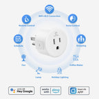 EIGHTREE Smart Plug, WiFi Outlet Works with Alexa & Google Home, Smart Home Socket with Remote Control & Timer Function, 2.4GHz WiFi Only, 4 Packs