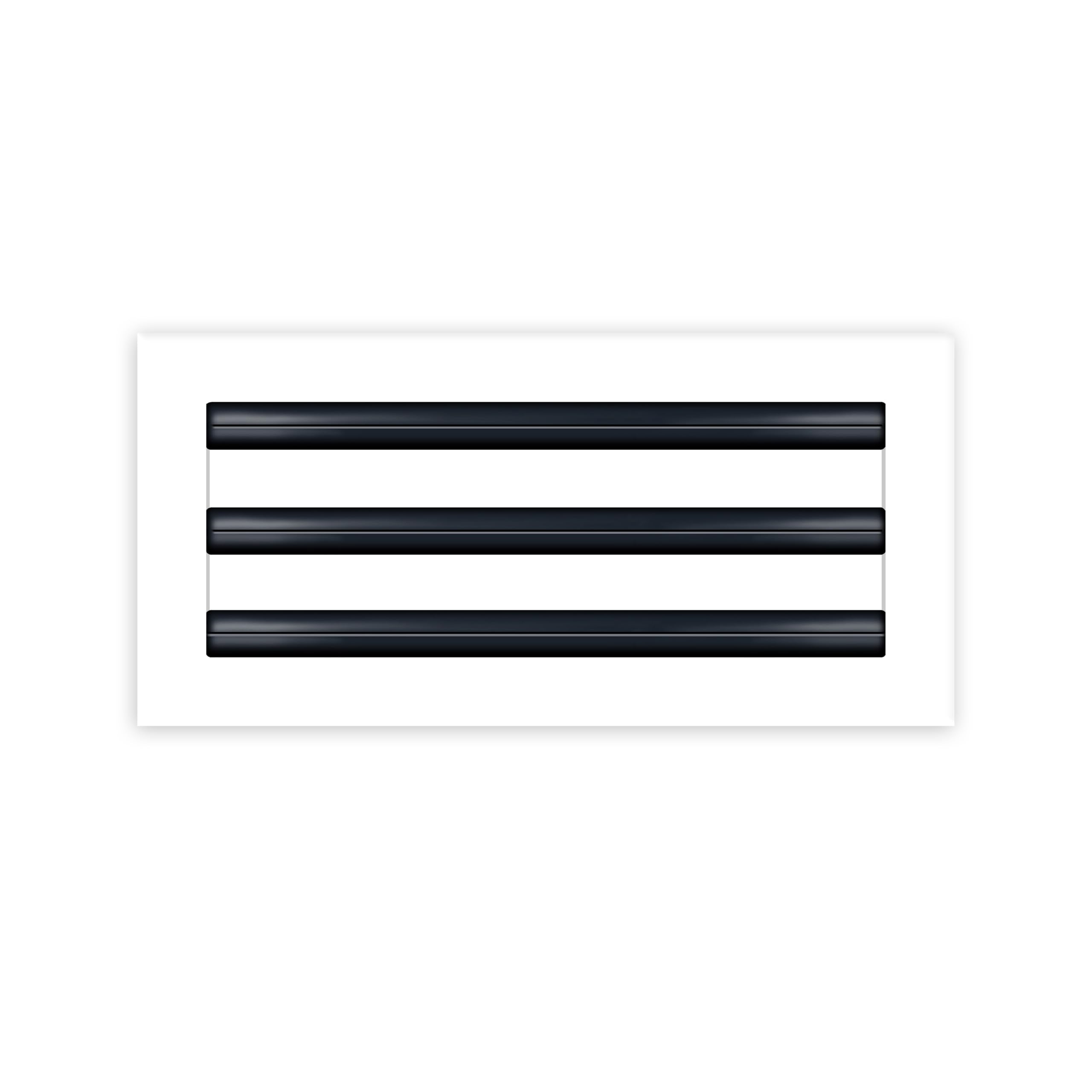 BUILDMART - 14x6 White Modern AC Vent Cover - Decorative Air Vent - Standard Linear Slot Diffuser - Register Grille for Ceiling, Walls & Floors - Texas Buildmart
