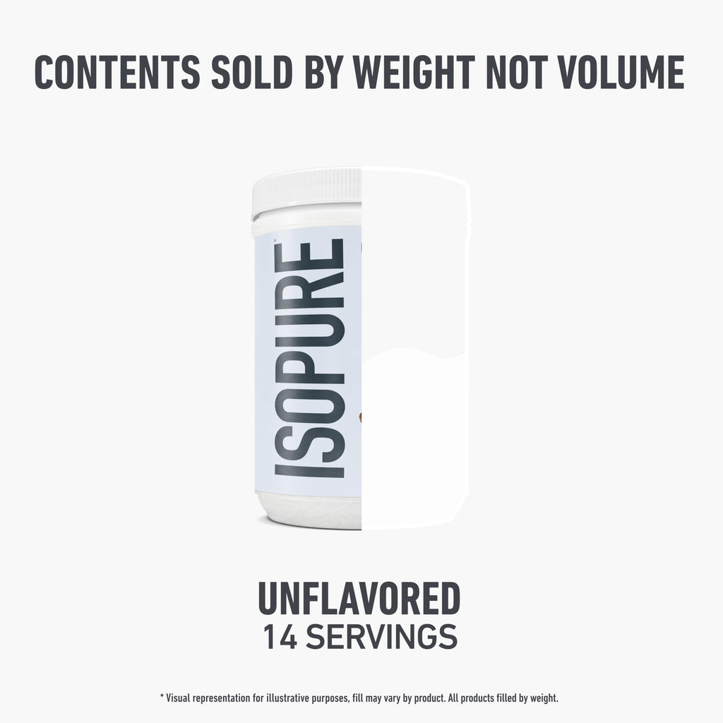 Isopure Collagen Peptides Powder, Promotes Hair, Nail, Skin and Joint Health, with Vitamin C and Biotin, Unflavored, 20g Collagen Peptides Per Serving, 11.36 Oz, 14 Servings (Packaging May Vary)
