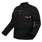 ARCCAPTAIN Welding Jacket, 11oz Flame Resistant (FR) Cotton Welding Jackets for Men and Women, Durable Welder Jackets With 4 Multi-purpose Pockets for Welder's Work, Cutting and Grinding