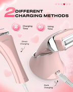 Electric Razor for Women Rechargeable Wet Dry Electric Shaver for Women, Waterproof Lady Shaver for Legs Arm Underarm Bikini Public Body Razor with One Extra Foil Blade