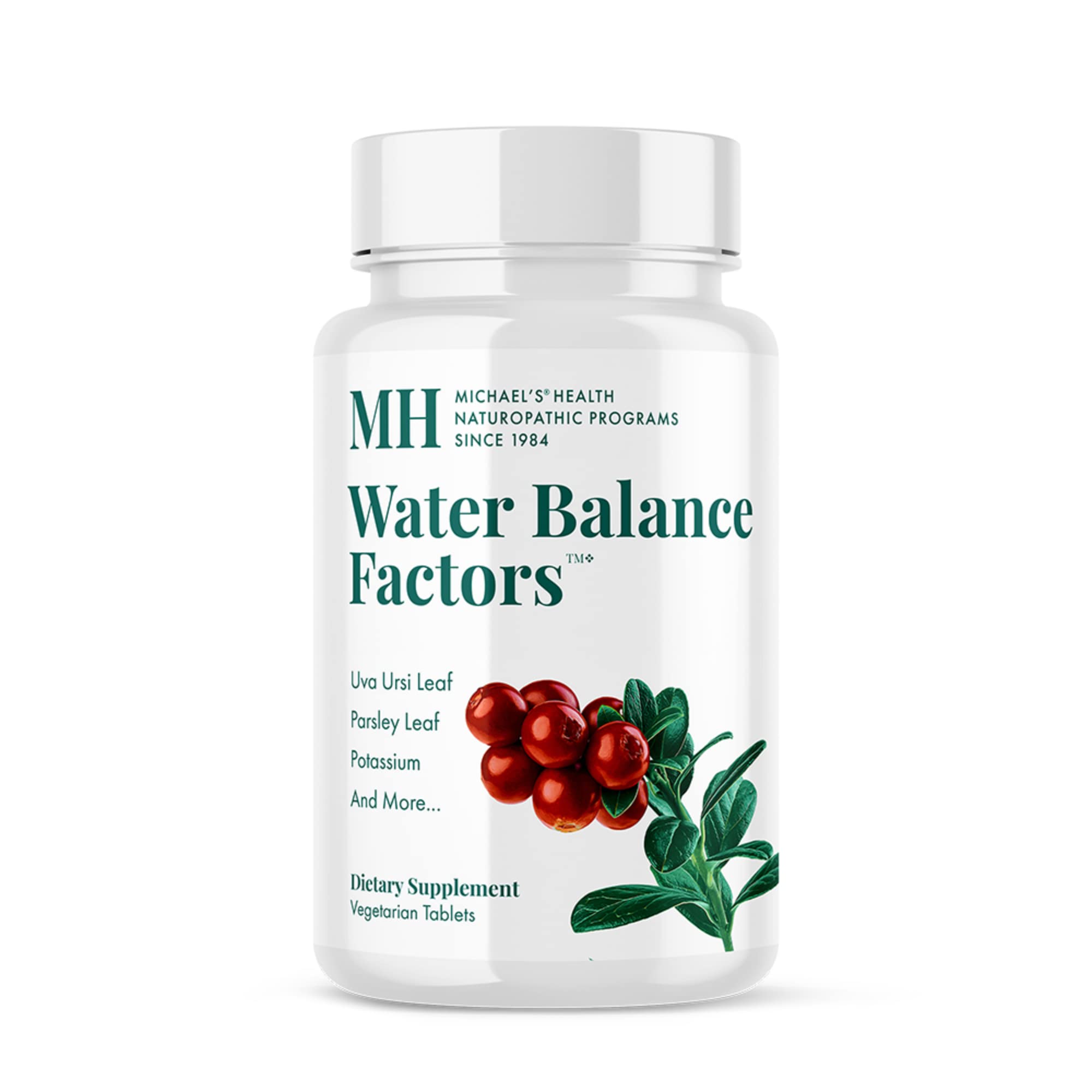 Michael's Health Naturopathic Programs Water Balance Factors - 90 Vegetarian Tablets - Helps Balance Fluid Levels - With Potassium & Vitamin B6 - Gluten Free, Kosher - 30 Servings