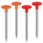 Larbeti 4Pcs Low Profile Survey Stakes, Heavy Duty Survey Marker Stakes