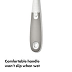 OXO Tot Baby Bottle Brush with Nipple Cleaner and Stand, Gray 2-Pack
