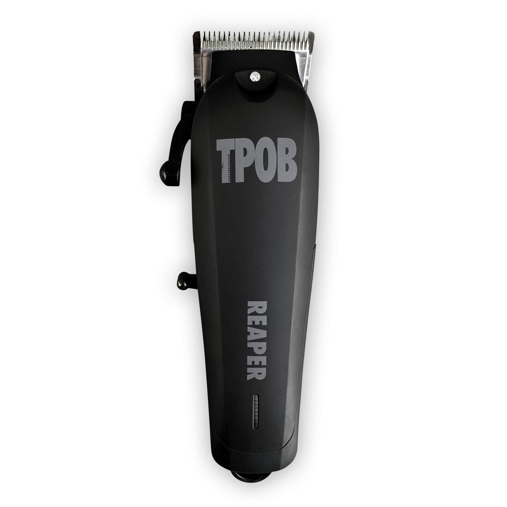 TPOB Slime 2 Barber Hair Clippers Trimmer Shaver Set for Men with Matte Green Case and X Fade Blade (Blackout)