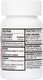 HealthA2Z® Gas Relief Simethicone 180mg | Relieves from Stomach Discomfort and Gas | Anti Flatulence | Relieves Gas Fast (300 Count (Pack of 1))