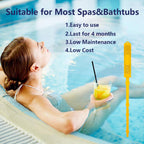 Joepoe SPA Mineral Stick, Hot Tub Stick with 4 Months Lifetime Universal for Hot Tub & Pool, Spa Mineral Cartridge Keeps Water Crystal Clear (Yellow,2-Pack)