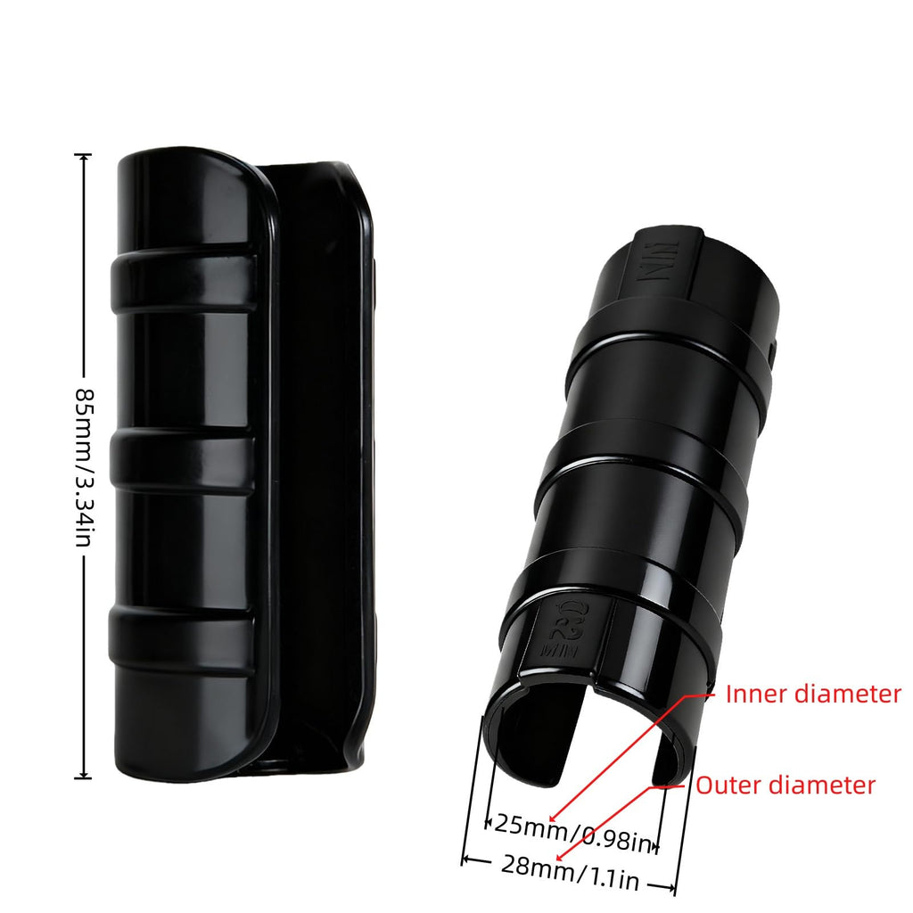 50PCS 3/4 Inch(25mm) Greenhouse Clips – Black Plastic Clamps for PVC Pipe