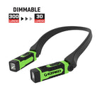 EZRED Anywear Rechargeable Neck Light for Hands-Free Lighting - NK15-GR Green, Perfect Light for Mechanics, Camping, Hunting, DIY Projects, Reading
