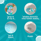 Scrubbing Bubbles Easy Clean Foaming Toilet Bowl Cleaner, Easy Toilet Drop In Powder Pouches, 100g (5 Pouches) (Pack of 2)