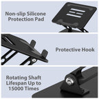 Gogoonike Adjustable Laptop Stand for Desk, Metal Laptop Riser Holder