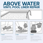 Vinyl Pool Liner Repair Kit – Pool Patch Repair Kit with HH-66 TF Vinyl Cement – Inflatable Patch Repair Kit for Pool Liners & PVC – RH Adhesives (Clear, 20 Gauge Vinyl)