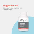 Allergy Research Group InflaMed - Connective Tissue & Joint Support Supplement - Synergistic Herbal & Enzyme Complex - Includes MSM, Turmeric, Boswellia & Bromelain - 60 Servings - 120 Capsules