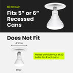 Feit Electric BR30 LED Light Bulb, 65W Equivalent, Dimmable, 650 Lumens, E26 Standard Base, 2700K Soft White, 90 CRI, Recessed Can Light Bulbs, 22-Year Lifetime, BR30DM/927CA/4, 4 Pack