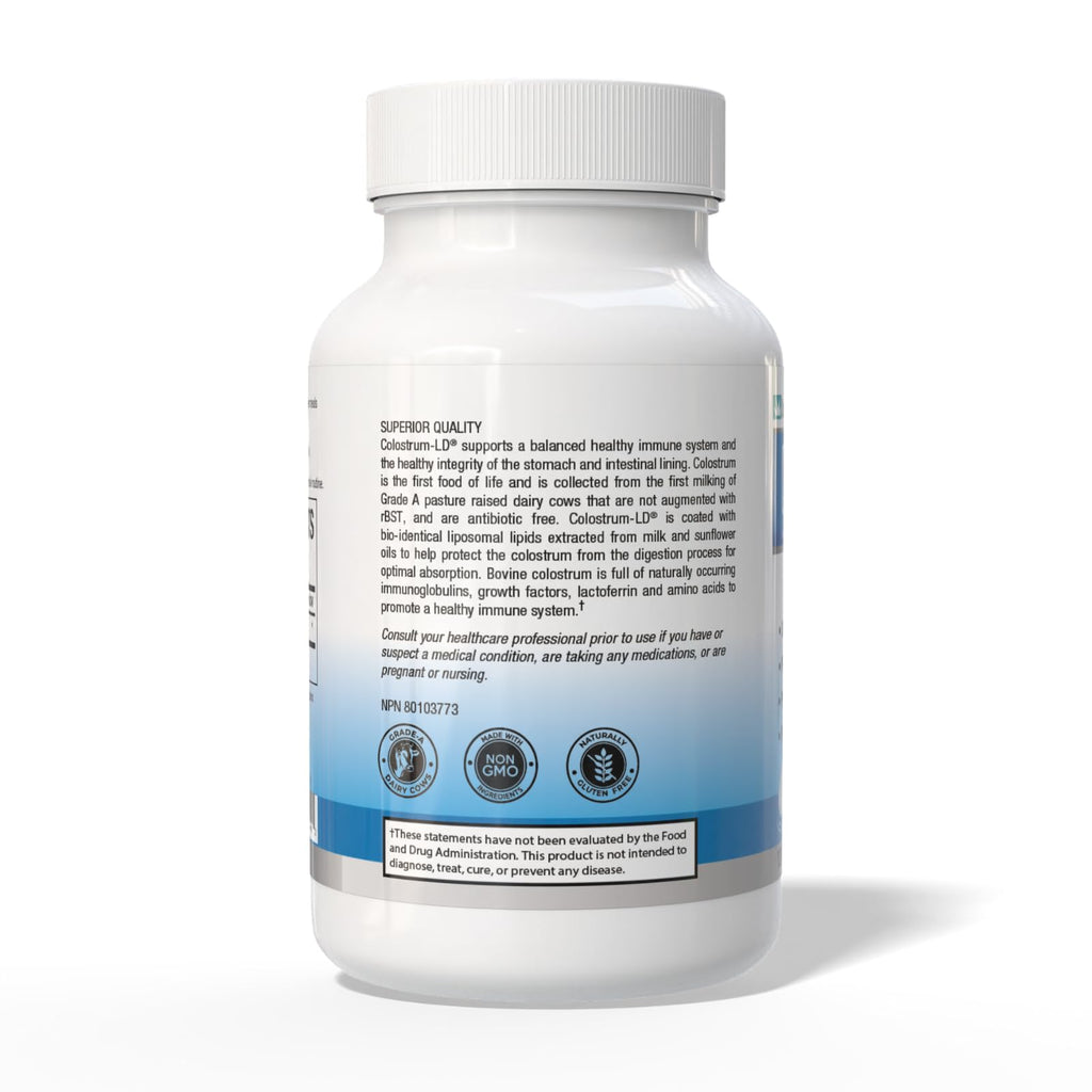 Colostrum-LD Capsules | Liposomal Delivery, Max Absorption 120 Capsules