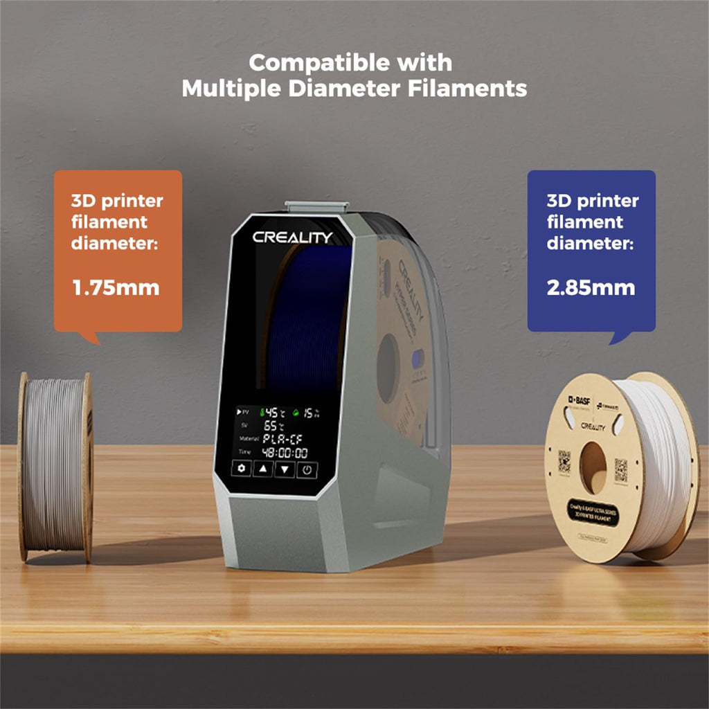 2026 New Official CREALITY Space Pi Filament Dryer, 360° 110W PTC Hot-Air Heating 3D Printer Filament Dryer Box with Fan, Upgraded Filament Dehydrator Storage for PLA ABS PETG PA Filament 1.75 2.85mm