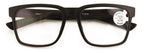 V.W.E. Men Progressive Reading Glasses No Line Clear on Top Bifocals Reader - Rectangular Matte Sport (Matte Black, 1.00, x)