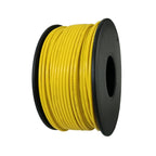 TUOFENG 22 AWG Yellow Wire 100ft - Flame Resistant, Rated for 300V, 1.6mm OD - Temperature -40°C to 80°C - Solid Core Jumper Wire, 3.2A Current - Ideal for Electronics Projects and Breadboards