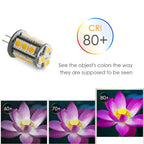 Makergroup T3 G4 Bi-pin LED Light Bulbs, 12VAC/DC Low Voltage 3Watt Daylight White 6000K for Outdoor Landscape Lighting Path Deck Step Paver Driveway Lights 4-Pack