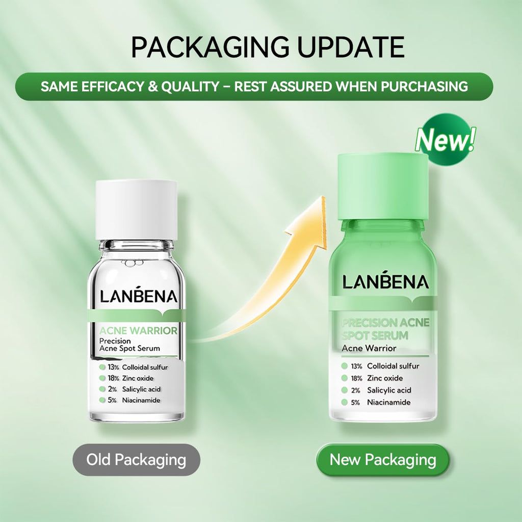 LANBENA Precision Acne Spot Serum, Acne Drying Lotion, Overnight Acne Treatment For Face, Dry Out Pimples, Blemishes, Zits And Clean Pores, 1 Fl Oz