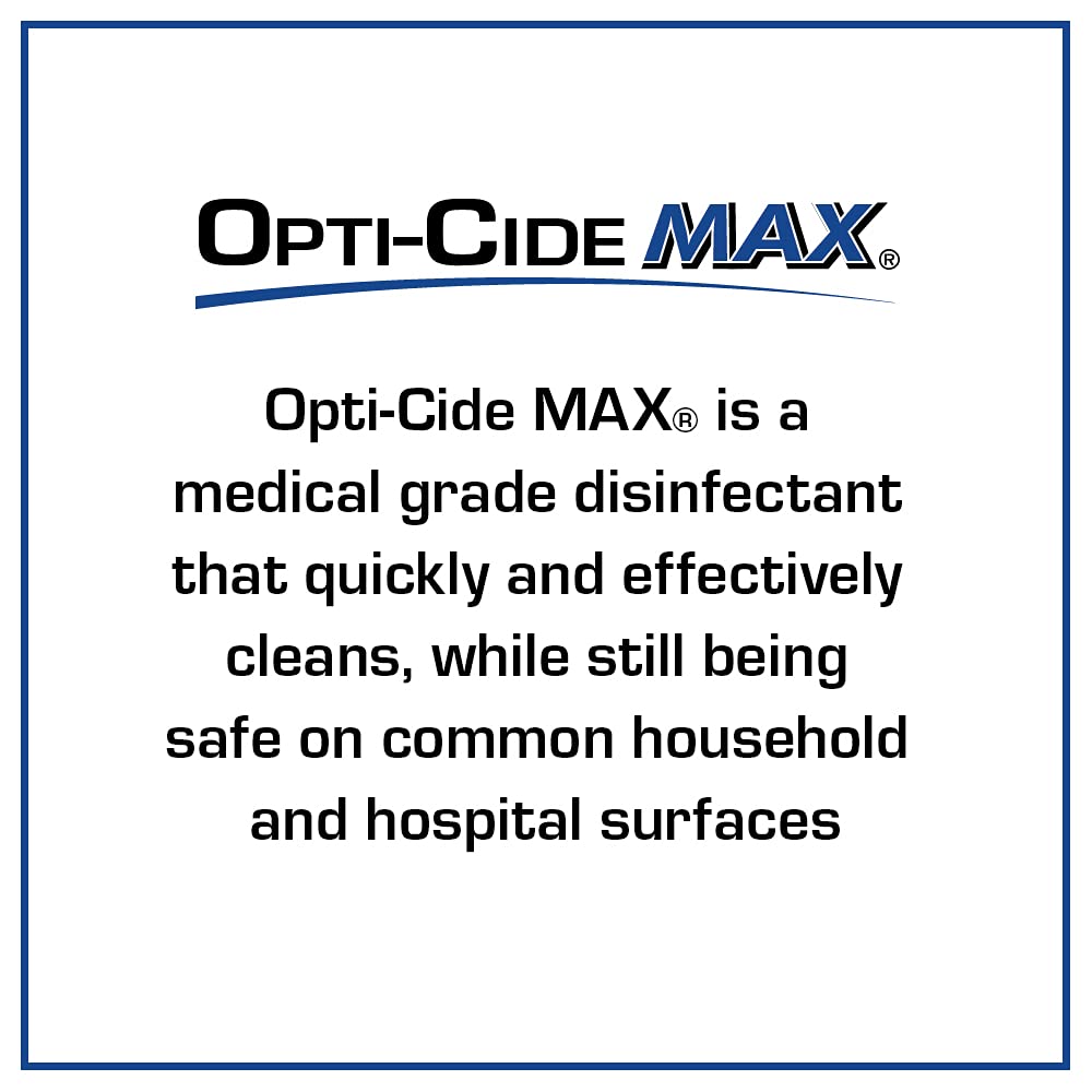 Micro-Scientific Opti-Cide Max Disinfectant Cleaner & Sanitizer, Broad-Spectrum, Kills in 2 Minutes, 1-Gallon Pour Bottle
