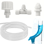 Calvana Pool Slide Water Sprayer Kit 2 Water Spray Nozzles and 1 Water Hose Connector - Elevate Your Splash Experience with Customizable Fun