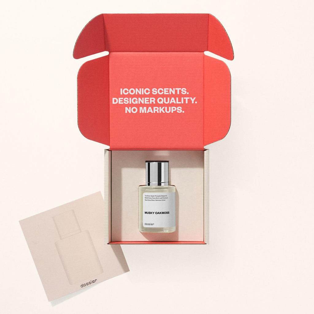 Dossier - Musky Oakmoss - Eau de Parfum - Inspired by C.reed's A.ventus - Perfume Luxury - Pure Infused - Paraben-Free - Vegan - For Men - Fragrance 1.7 oz (Spray 50ml)