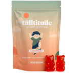 Talltitude Growth Gummies - Natural Height Support & Bone Strength Supplement for Kids & Teens with Vitamin D, Calcium, Ashwagandha, L-Arginine - 60 Gummies