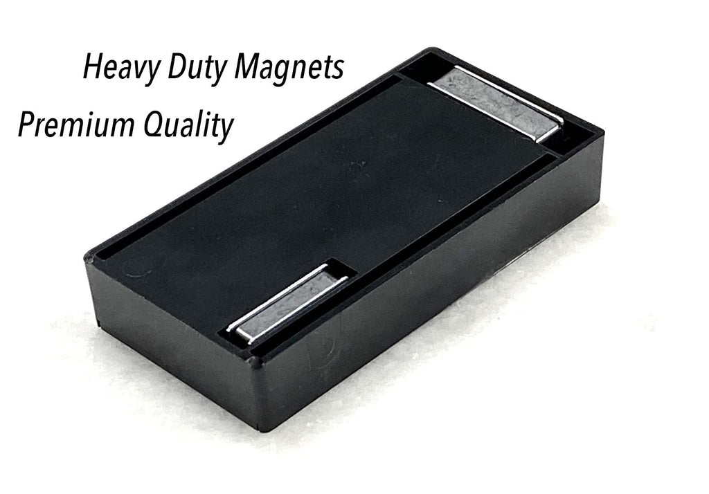 2 Hide A Key Magnetic Under Car Spare Key Holder So You Never Locked Out of Home Shed RV Boat Truck Office Storage Large ABS Case Key Hider Small Valubles Premium Magnet By ALAZCO