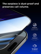 MAGIC JOHN 2 Pack for iPhone 16 Pro Max Tempered Glass Screen Protector