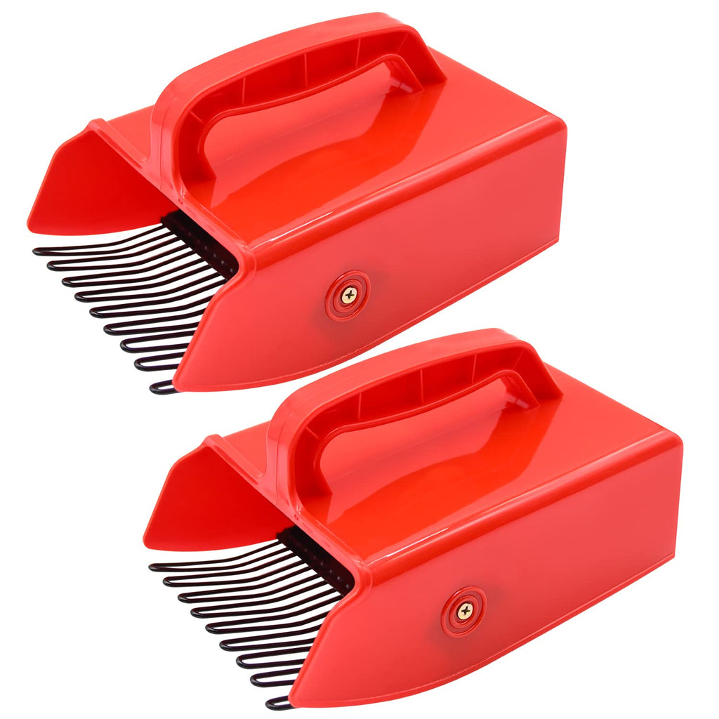 2 Pack Berry Pickers, with Metallic Comb and Ergonomic Handle