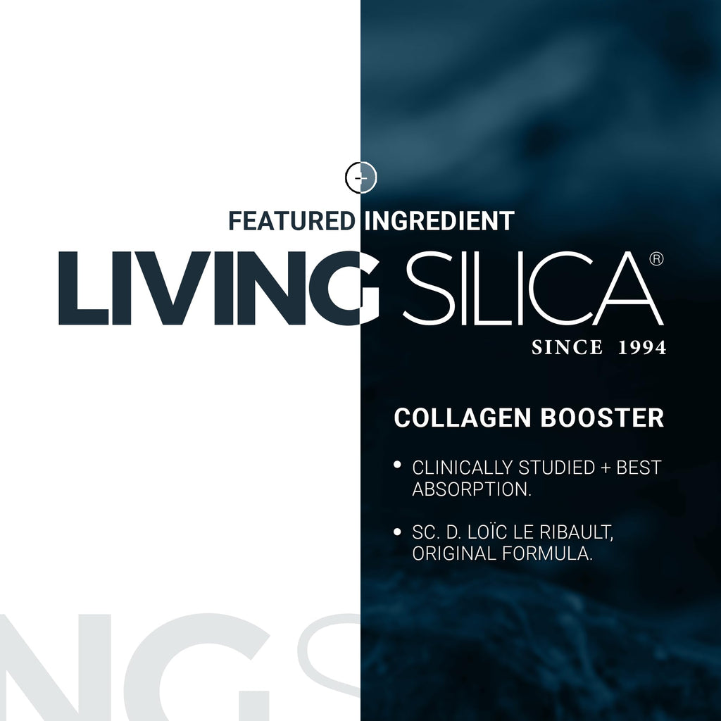 Orgono Living Silica Collagen Booster | Vegan Mineral-Based Silica Supplement | Supports Healthy Collagen & Elastin Production for Joint & Bone Support, Glowing Skin, Strong Hair & Nails | 16.9 Fl Oz