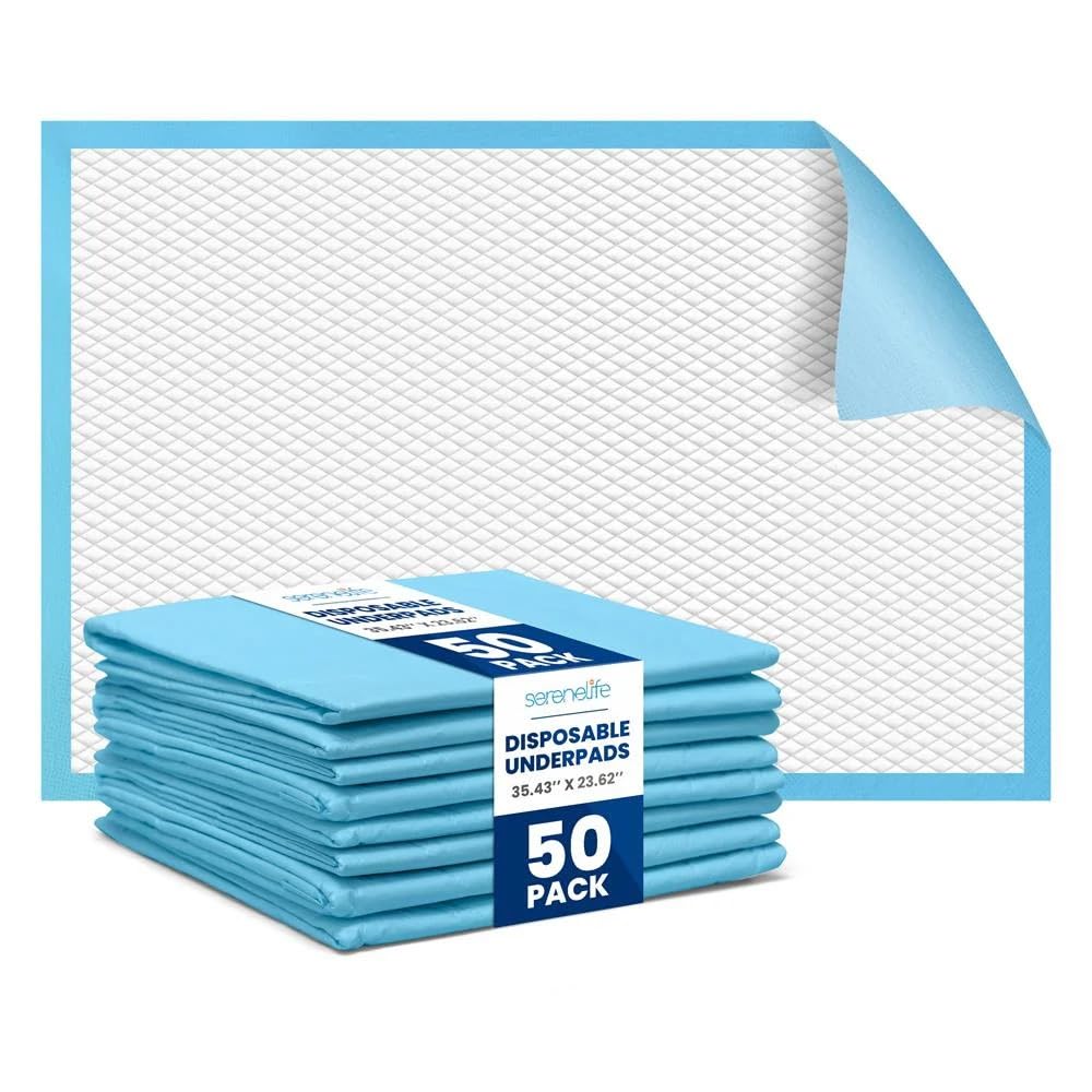 Metro Source Disposable Underpads, 23x36 inches, 150 Count, Highly Absorbent with Waterproof Backing, for Bed and Surface Protection Adults, Elderly and Baby